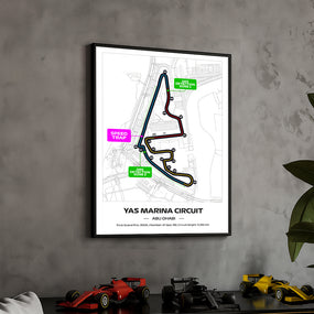 framed-formula-1-track-poster-2025-f1-grand-prix-circuit-map-yas-marina-full-color-layout-physical-motorsport-print-50x70cm