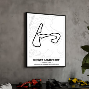 framed-formula-1-track-poster-2025-f1-grand-prix-circuit-map-zandvoort-minimal-line-art-physical-motorsport-print-50x70cm