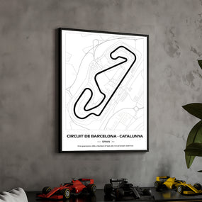framed-formula-1-track-poster-2025-f1-grand-prix-circuit-map-catalunya-minimal-line-art-physical-motorsport-print-50x70cm