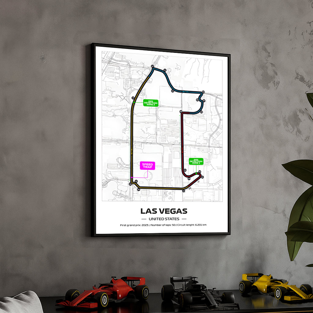 framed-formula-1-track-poster-2025-f1-grand-prix-circuit-map-las-vegas-full-color-layout-physical-motorsport-print-50x70cm