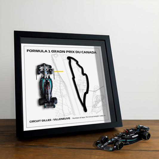 F1 Framed - Gradn Prix Du Canda - Circuit Gilles - Villeneuve | Various Cars | F1 Wall Art | Circuit Frame | F1 Gift | Formula One