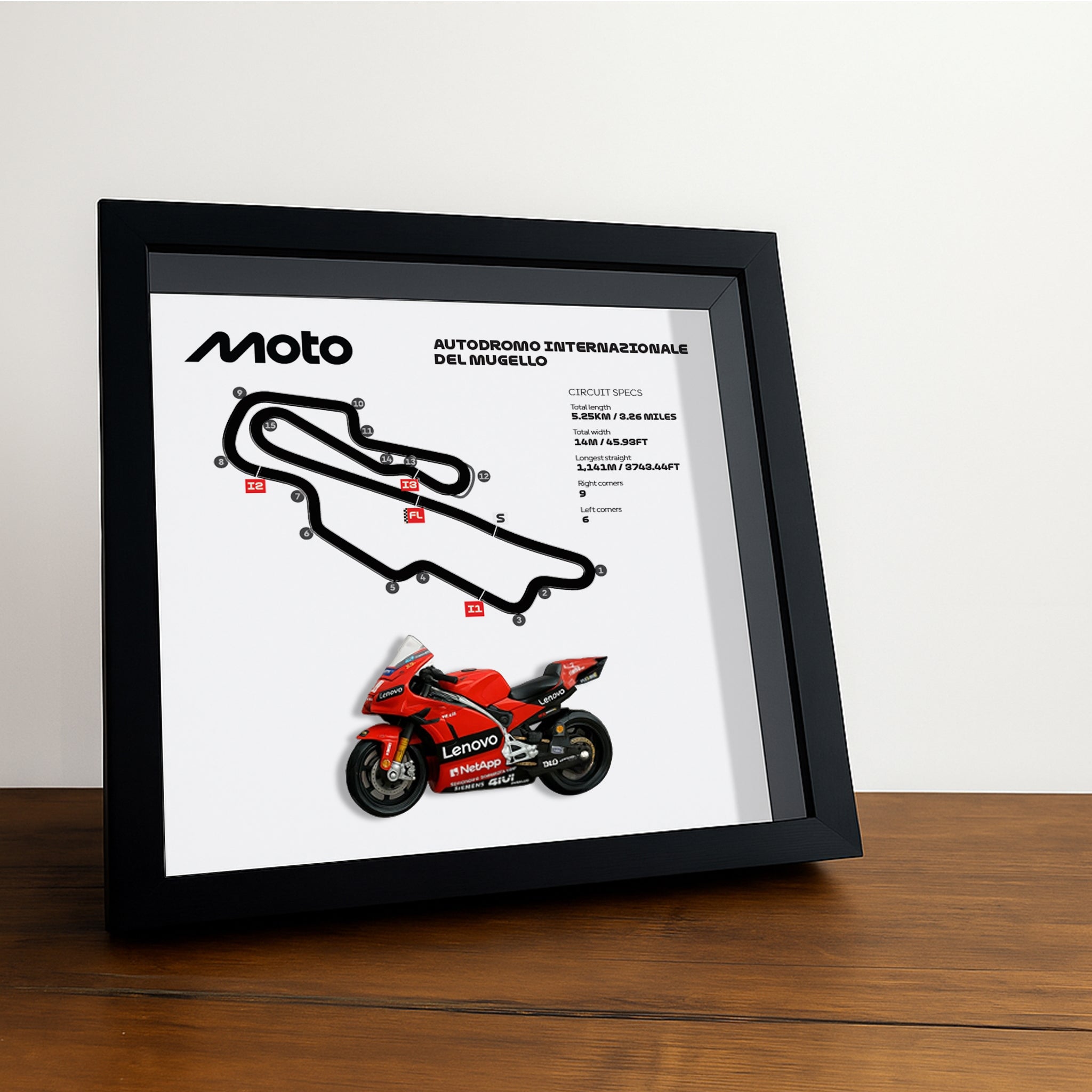 mugello-moto-circuit-3d-framed-track-wall-art-with-motorcycle-model-italy-racing-gift