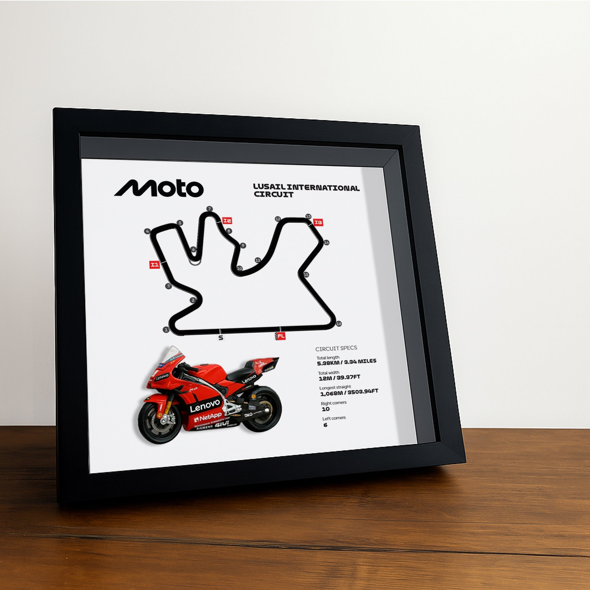 lusail-international-circuit-moto-3d-framed-track-wall-art-with-motorcycle-model-qatar-racing-gift