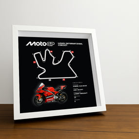 lusail-international-circuit-moto-black-3d-framed-track-wall-art-with-motorcycle-model-qatar-racing-gift