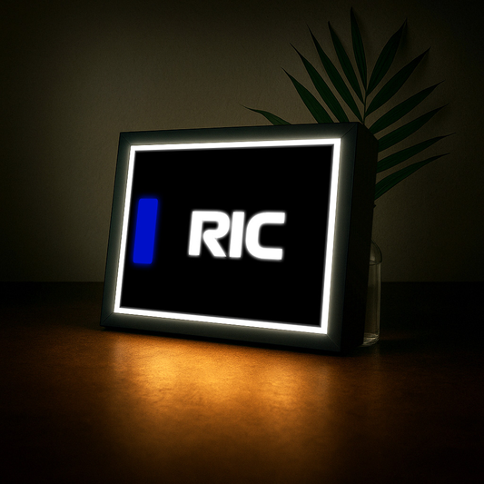 Daniel Ricciardo (Racing Bulls F1) Name Abbreviation with LED Lighting, Formula 1, F1 Racing