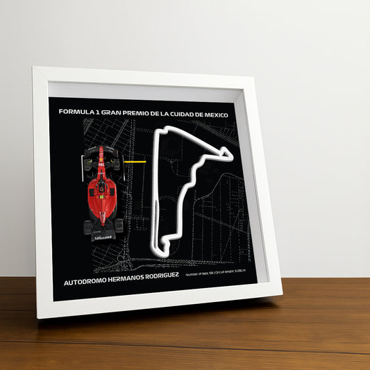 F1 Framed - Gran Premio De La Cuidad De Mexico - Autodromo Hermanos Rodriguez | Various Cars | F1 Wall Art | F1 Gift | Formula One