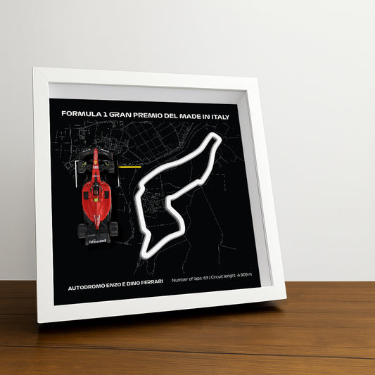 F1 Framed - Gran Premio Del Made In Italy - Autodromo Enzo E Dino Ferrari | Various Cars | F1 Wall Art | F1 Gift | Formula One