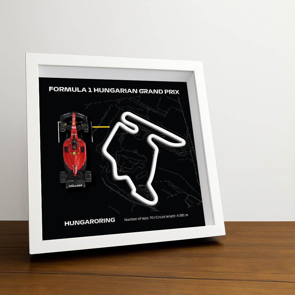 f1-framed-hungarian-hungaroring-various-cars-f1-wall-art-circuit-frame-f1-gift-framed-f1-art-formula-one