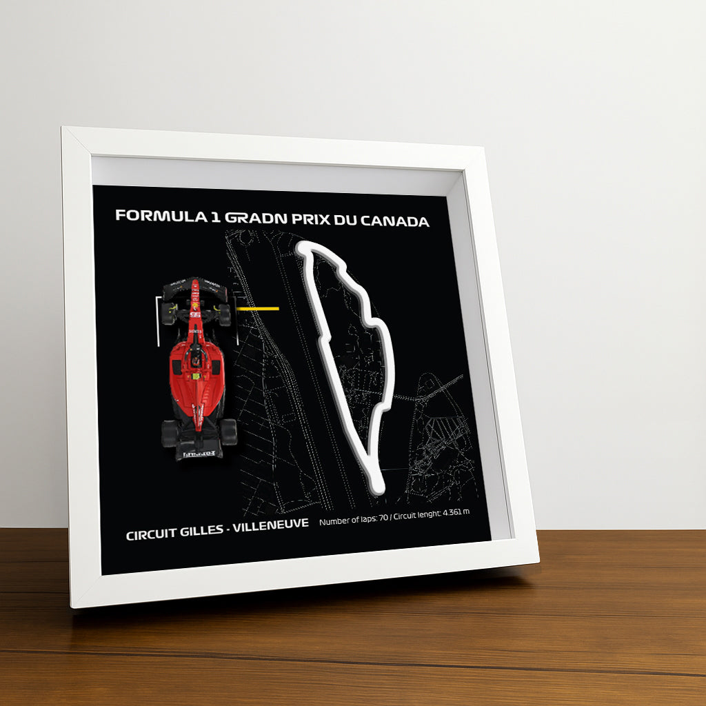 f1-framed-canda-circuit-gilles-villeneuve-various-cars-f1-wall-art-circuit-frame-f1-gift-formula-one