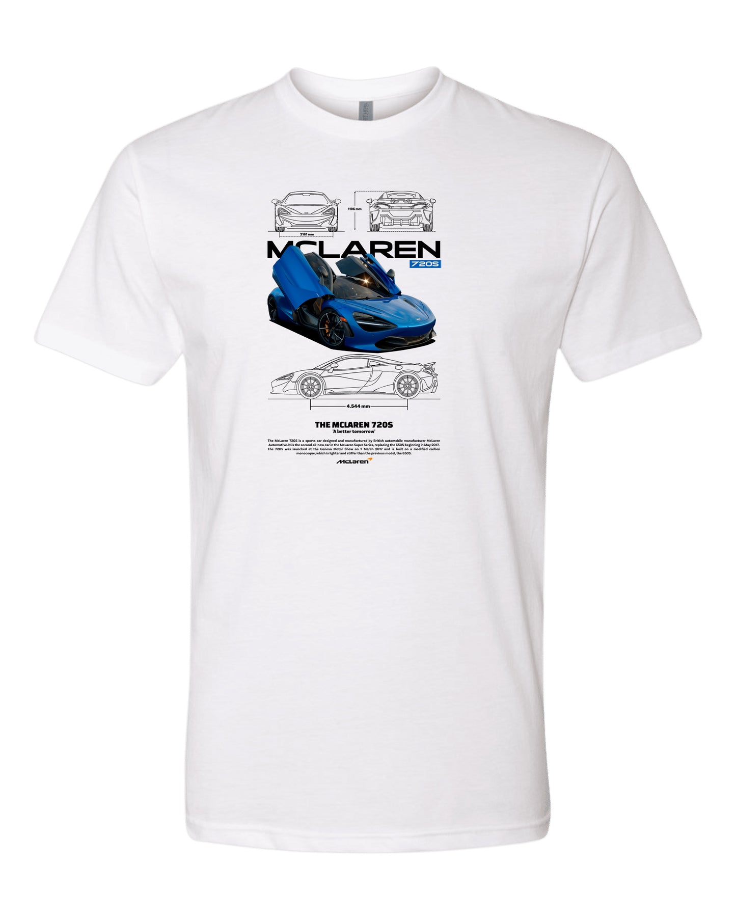 720S V1 T-shirt (Various Colors and Sizes)