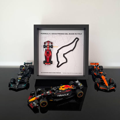 Framed F1 Car Model: Gran Premio Del Made In Italy 3D Artwork