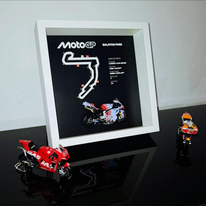 Balaton Park Moto Circuit 3D Framed Art: Hungary Racing Gift