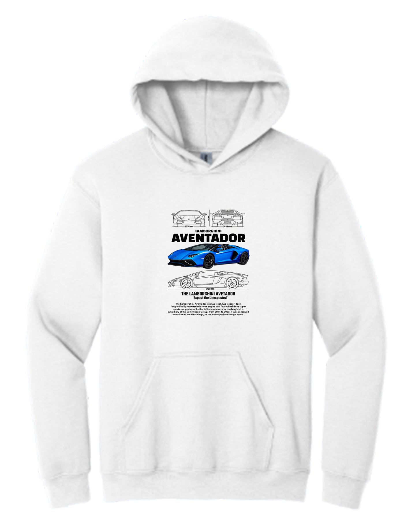 Aventador Hoodie (Various Colors and Sizes)