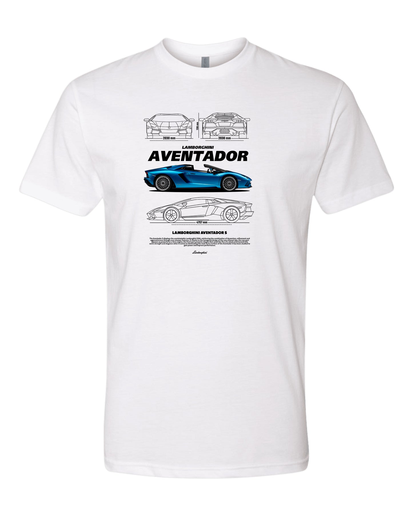 Aventador S T-shirt (Various Colors and Sizes)