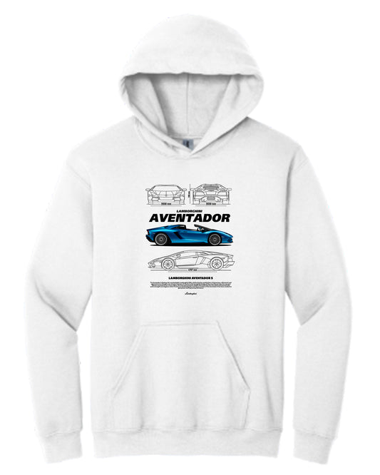 Aventador S Hoodie (Various Colors and Sizes)