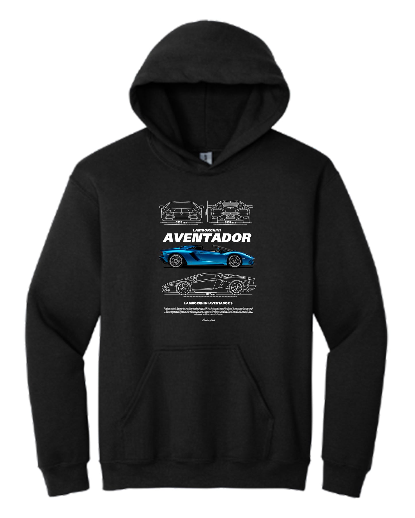 Aventador S W Hoodie (Various Colors and Sizes)