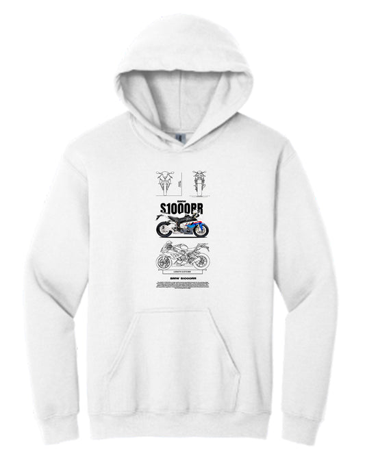 Bmw S1000Rr 2 Hoodie (Various Colors and Sizes)