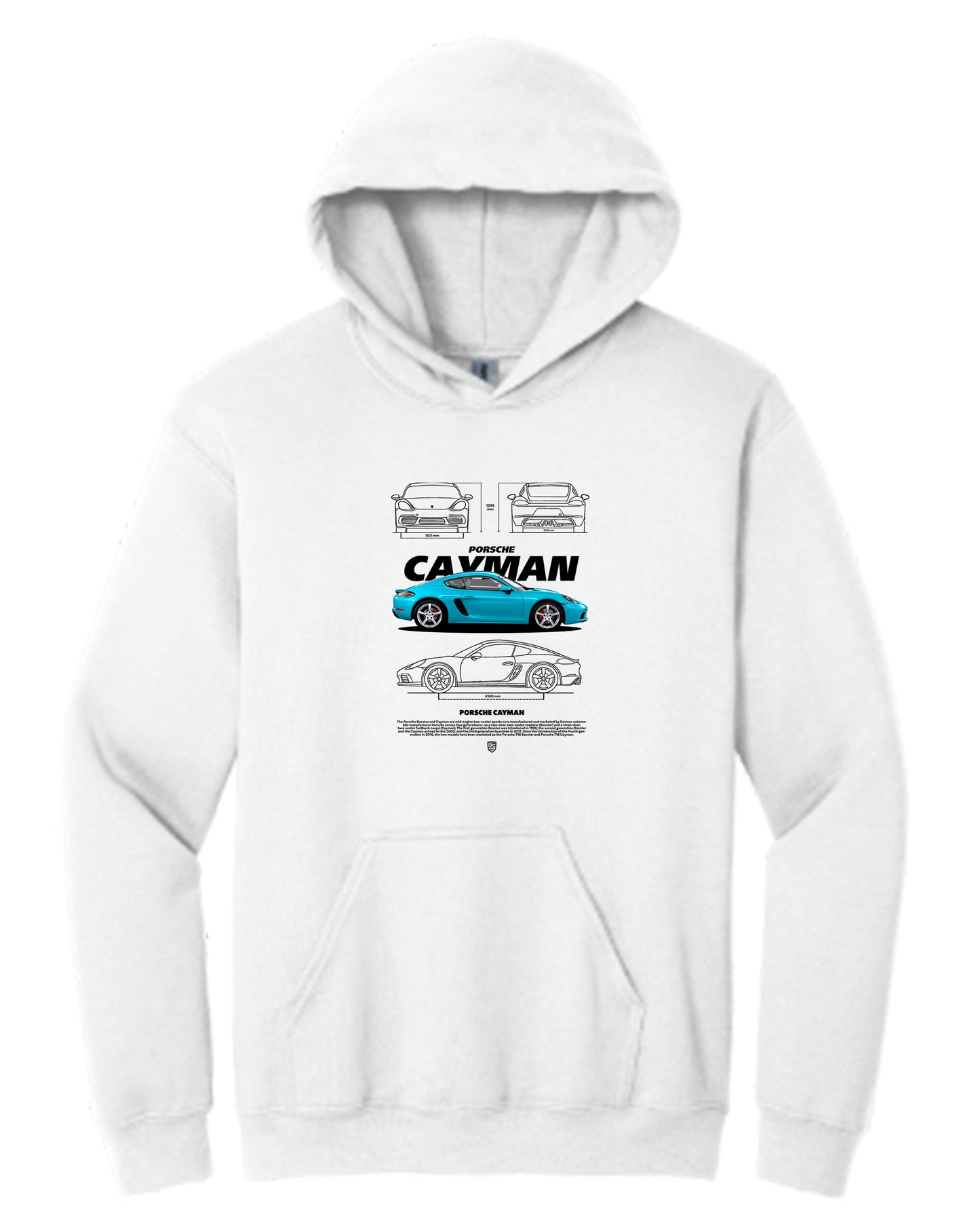 Cayman Blue 1 Hoodie (Various Colors and Sizes)
