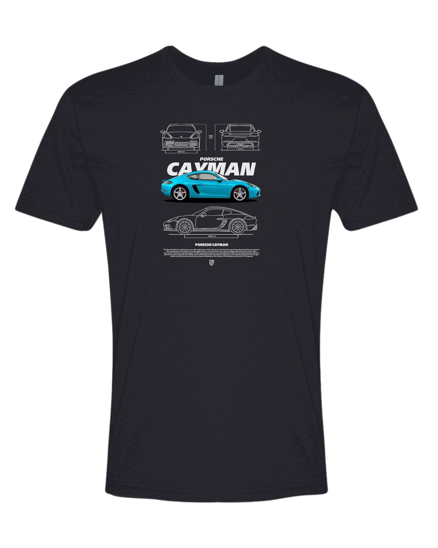 Cayman Blue 2 T-shirt (Various Colors and Sizes)