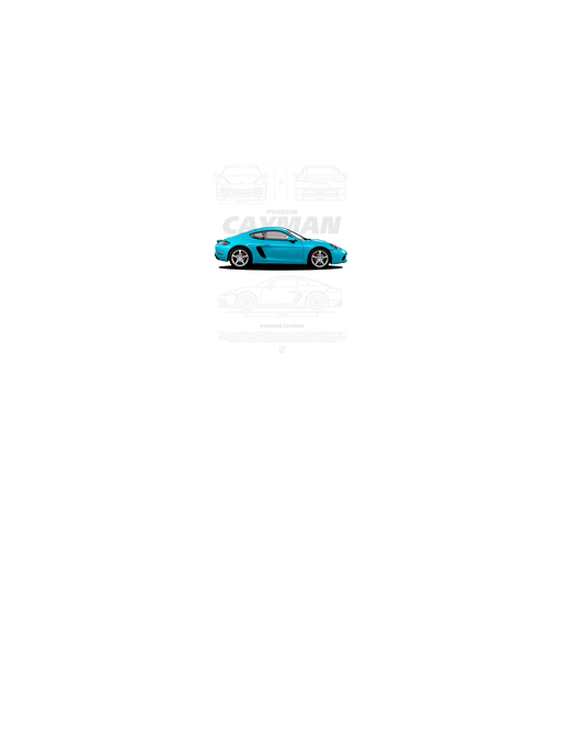 Cayman Blue 2 T-shirt (Various Colors and Sizes)