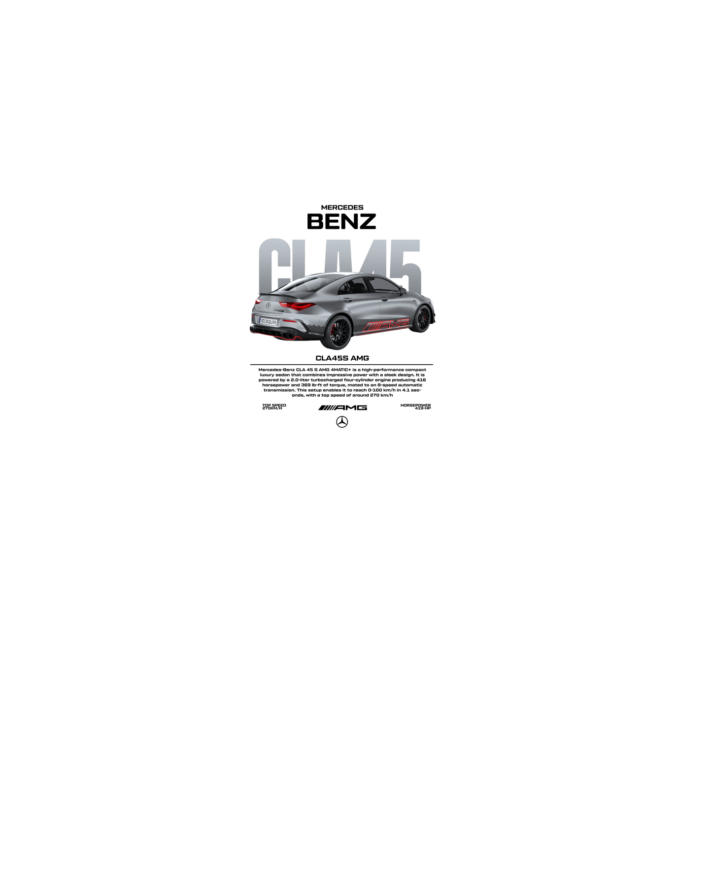 Cla45 T-shirt (Various Colors and Sizes)