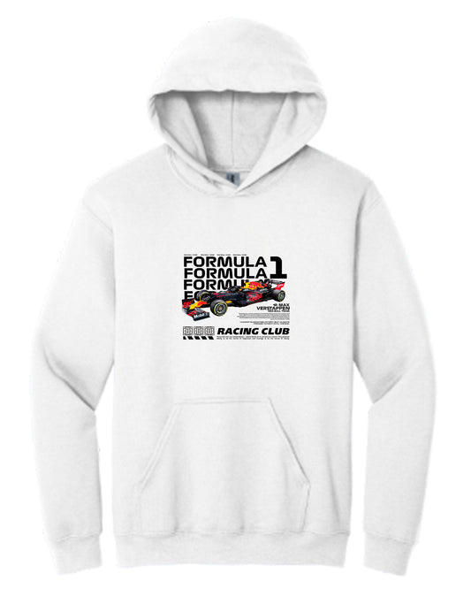 F1 Car Max Verstappen 2 Hoodie (Various Colors and Sizes)