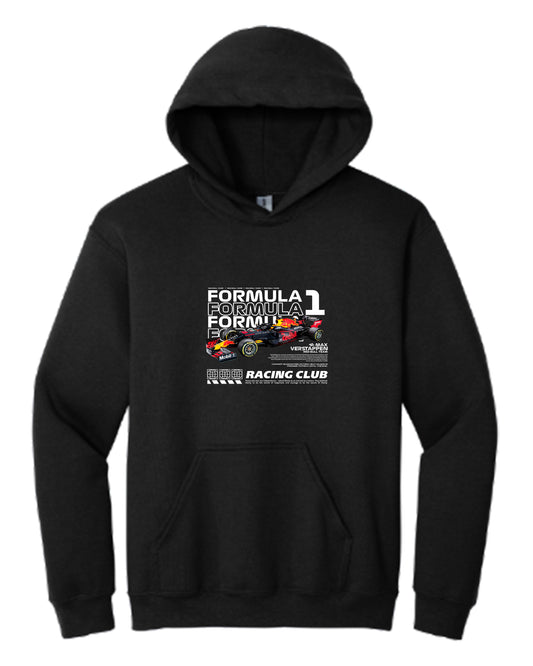 F1 Car Max Verstappen Hoodie (Various Colors and Sizes)