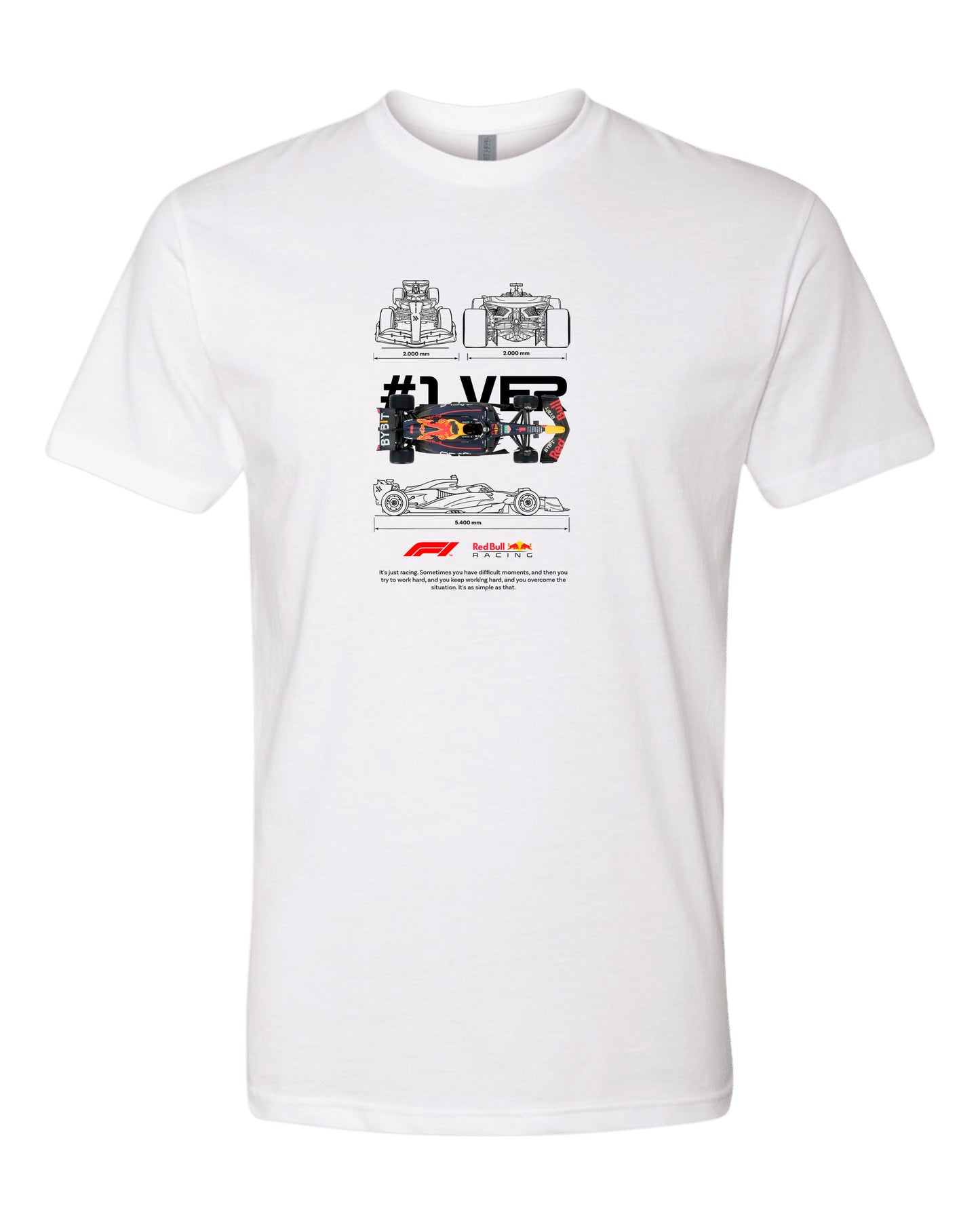 F1 Plantilla Max Verstappen Black T-shirt (Various Colors and Sizes)