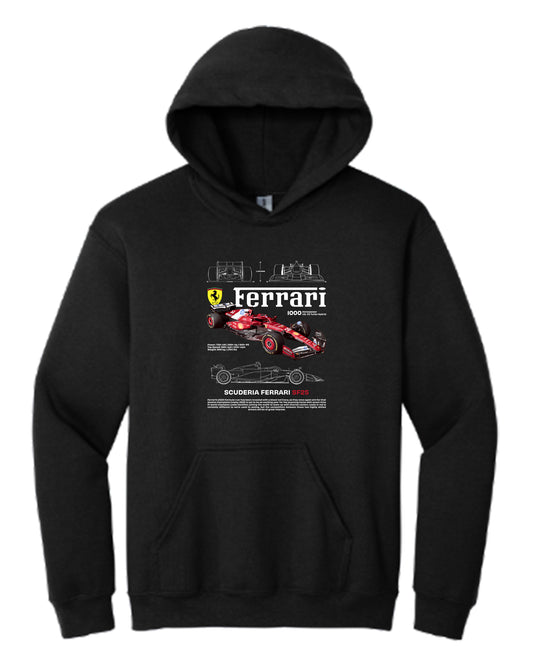 Ferrari Sf25 White Hoodie (Various Colors and Sizes)