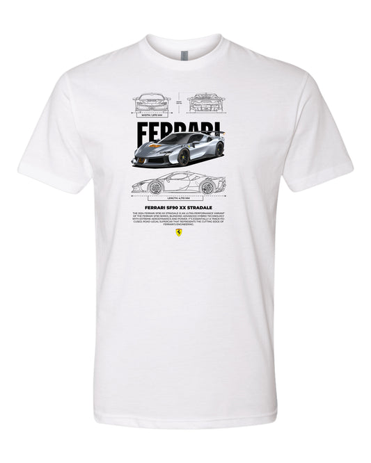 Ferrari Sf90 Xx Stradale V2 T-shirt (Various Colors and Sizes)