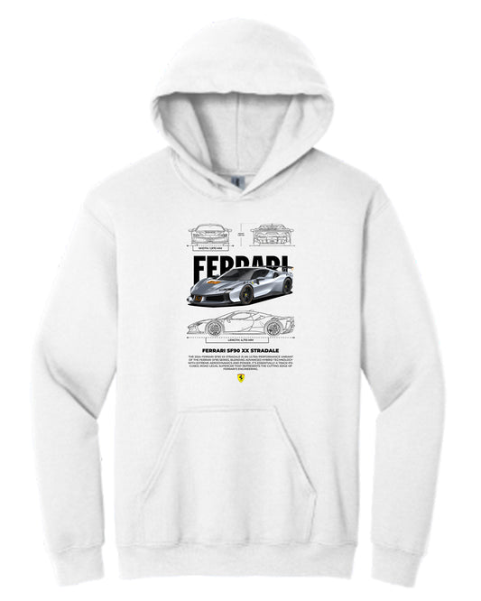 Ferrari Sf90 Xx Stradale V2 Hoodie (Various Colors and Sizes)