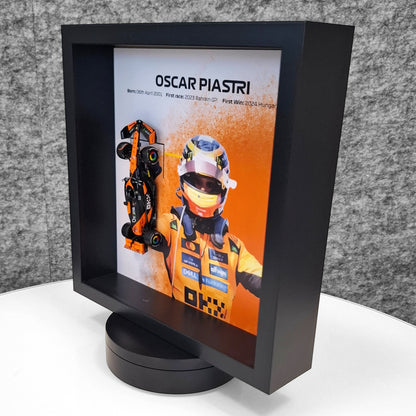 Oscar Piastri F1 Framed 3D Art: Formula One McLaren Car Model