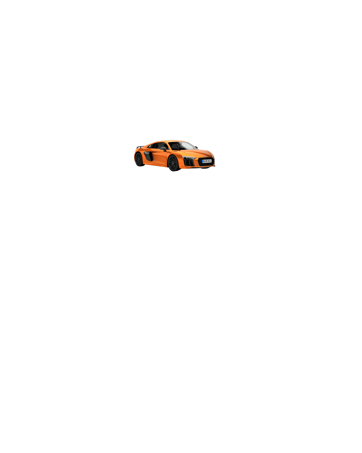 Audi R8 V10 T-shirt (Various Colors and Sizes)