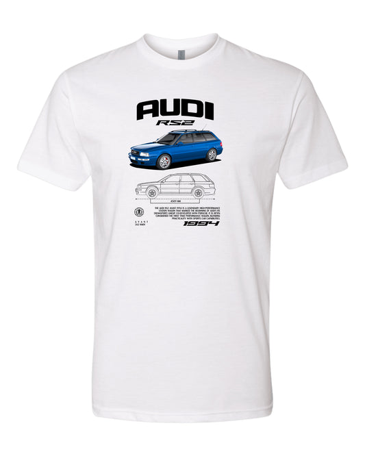 Audi Rs2 1994 2 T-shirt (Various Colors and Sizes)
