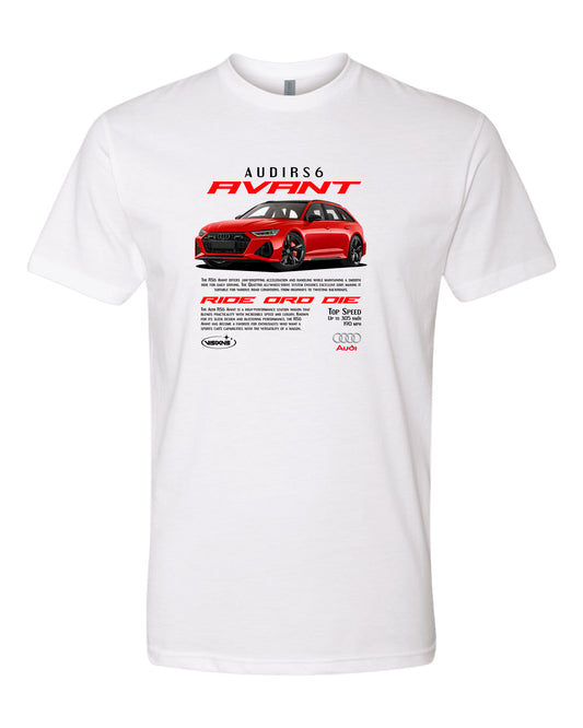 Audi Rs6 Avant 2 T-shirt (Various Colors and Sizes)