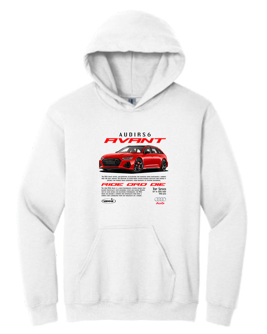 Audi Rs6 Avant 2 Hoodie (Various Colors and Sizes)