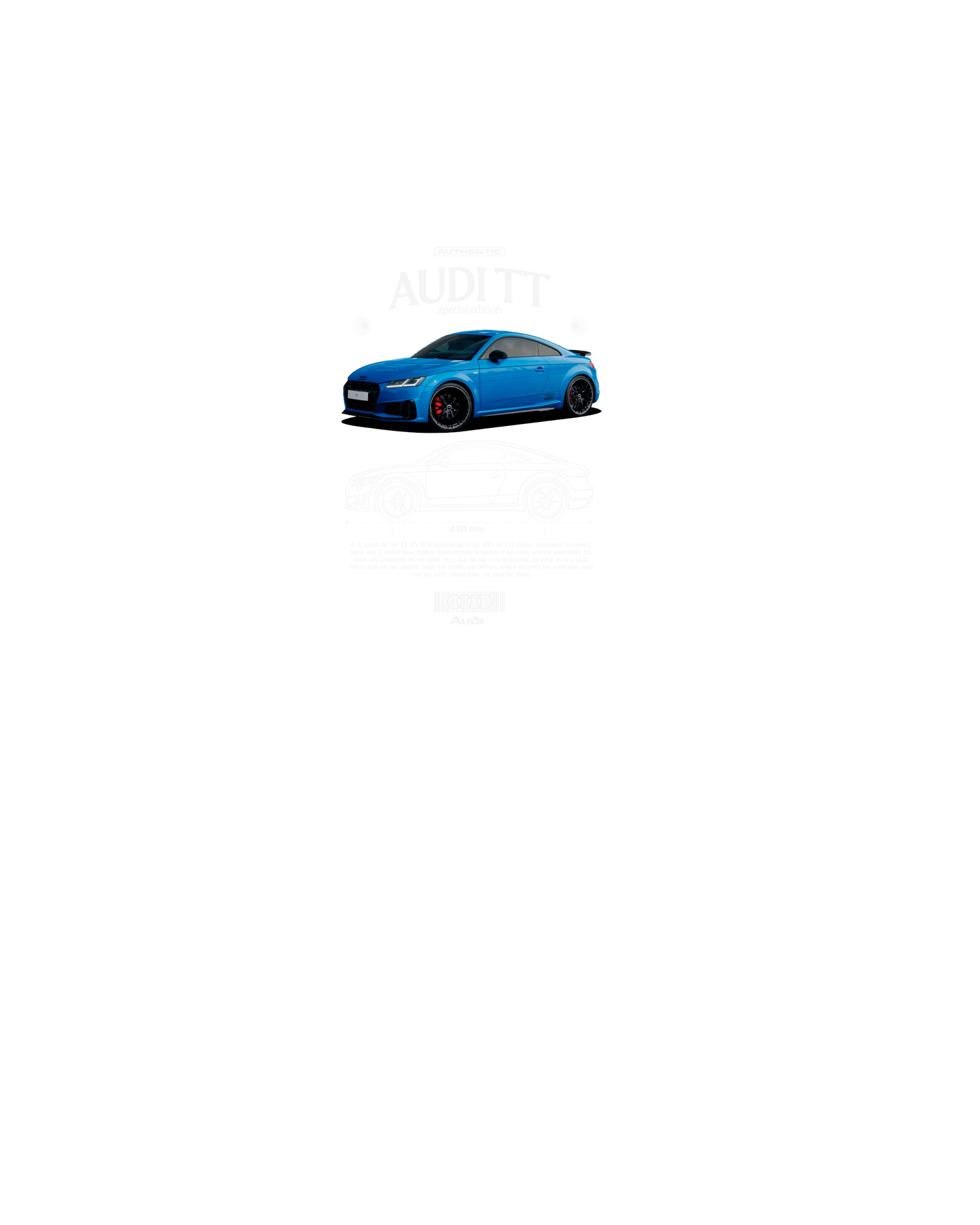 Audi Tt 2 T-shirt (Various Colors and Sizes)