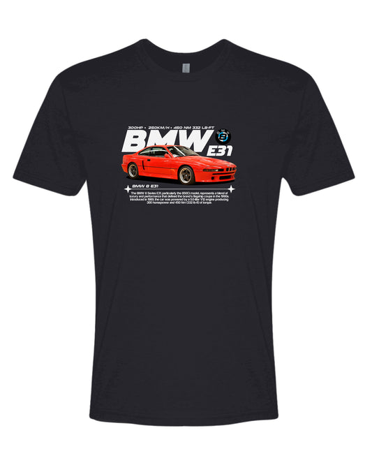 Bmw 8 E31 V2 T-shirt (Various Colors and Sizes)
