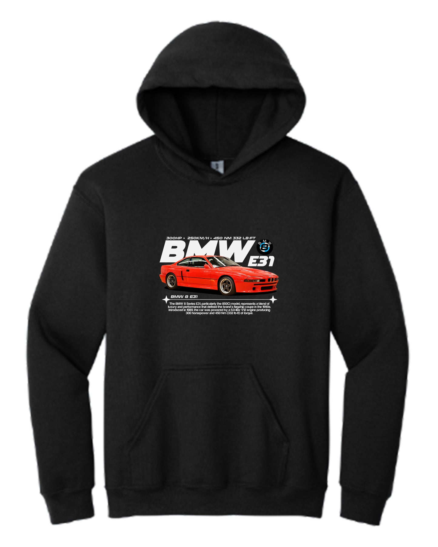 Bmw 8 E31 V2 Hoodie (Various Colors and Sizes)