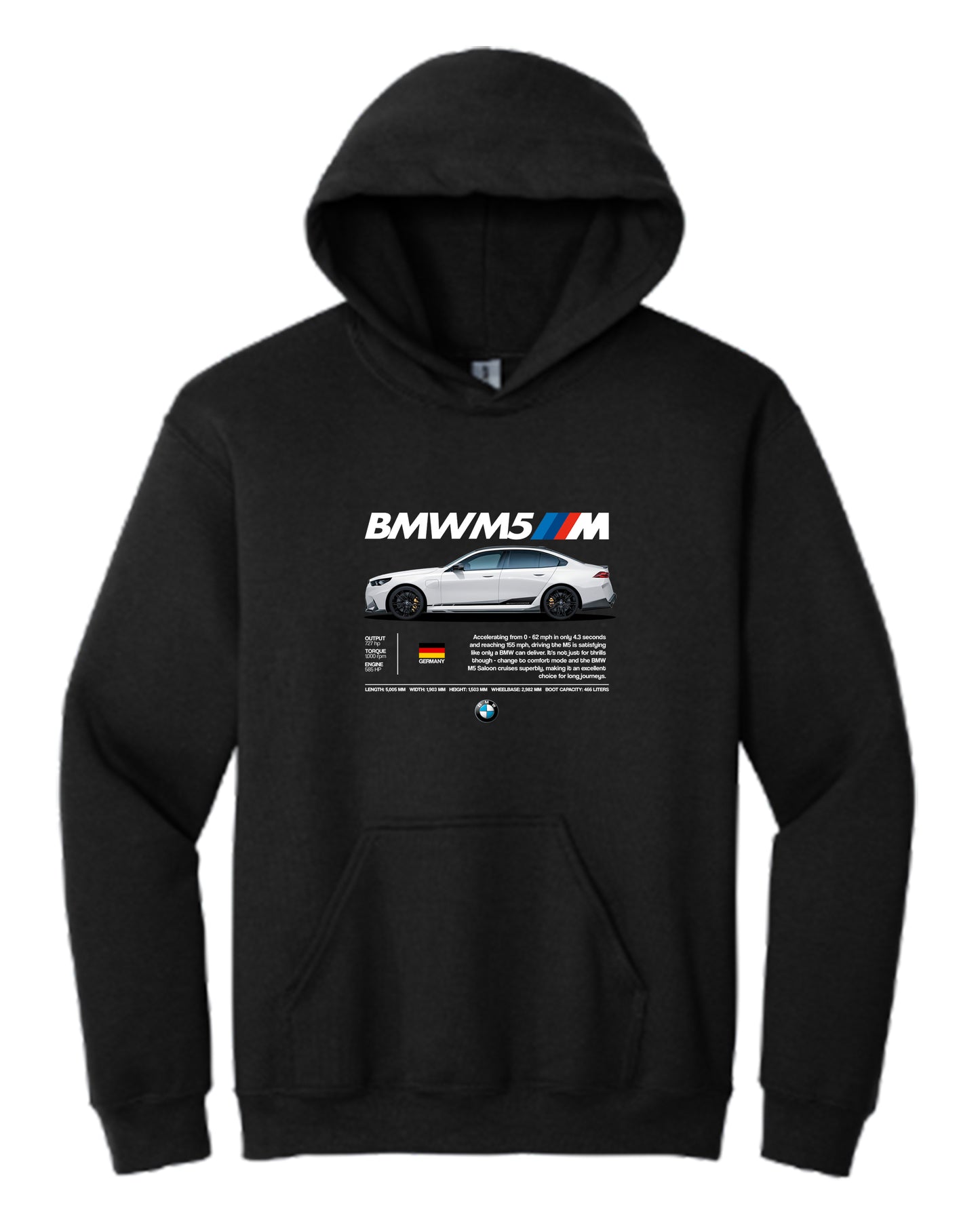 Bmw M5 Hoodie (Various Colors and Sizes)