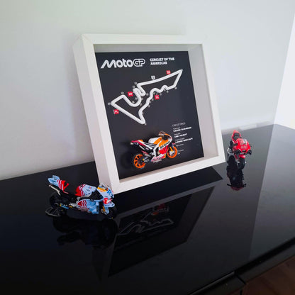 Circuit of The Americas 3D Framed Moto Art: USA Racing Gift