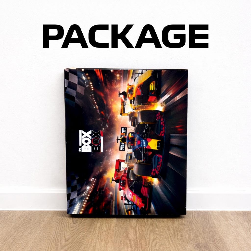 Lewis Hamilton F1 Wall Art | Formula 1 3D Framed Artwork | Ferrari Racing Decor Gift - 40x50 cm