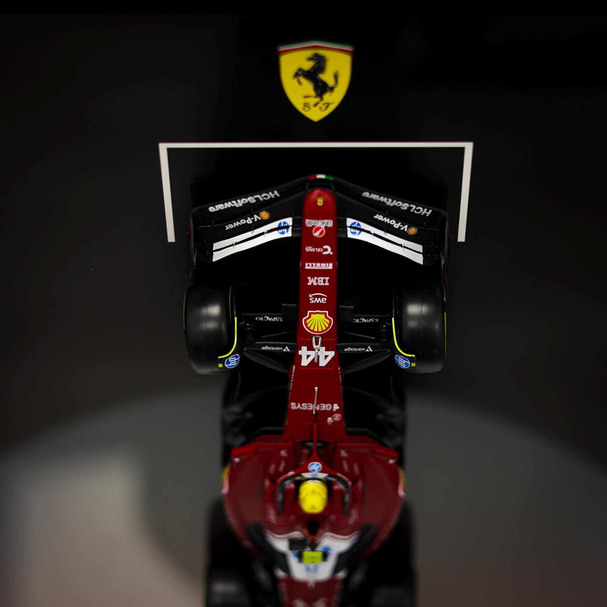 Lewis Hamilton F1 Wall Art | Formula 1 3D Framed Artwork | Ferrari Racing Decor Gift - 40x50 cm