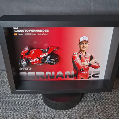 Augusto Fernandez Moto Circuit 3D Framed Art