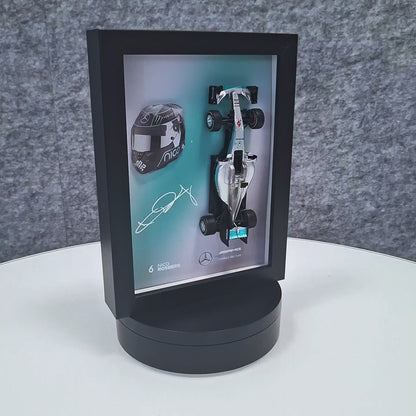 Nico Rosberg F1 Frame with AMG 1:43 Scale Car, 3D Helmet and Signature