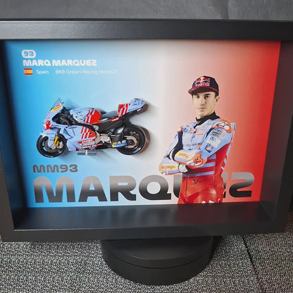 Marq Marquez Moto Circuit 3D Framed Art