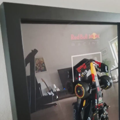Max Verstappen F1 Frame with McLaren 1:24 Scale Car - High-Quality Printed Background with Signature - 30x40cm Display - Formula 1 Gift
