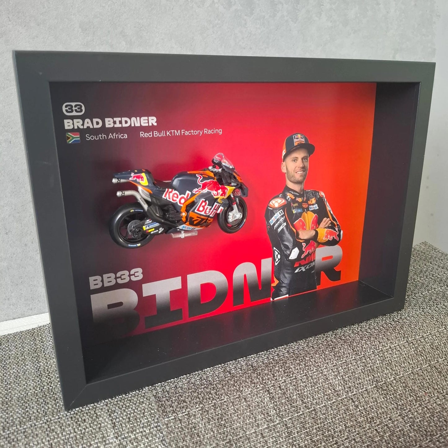 Brad Bidner Moto Circuit 3D Framed Art
