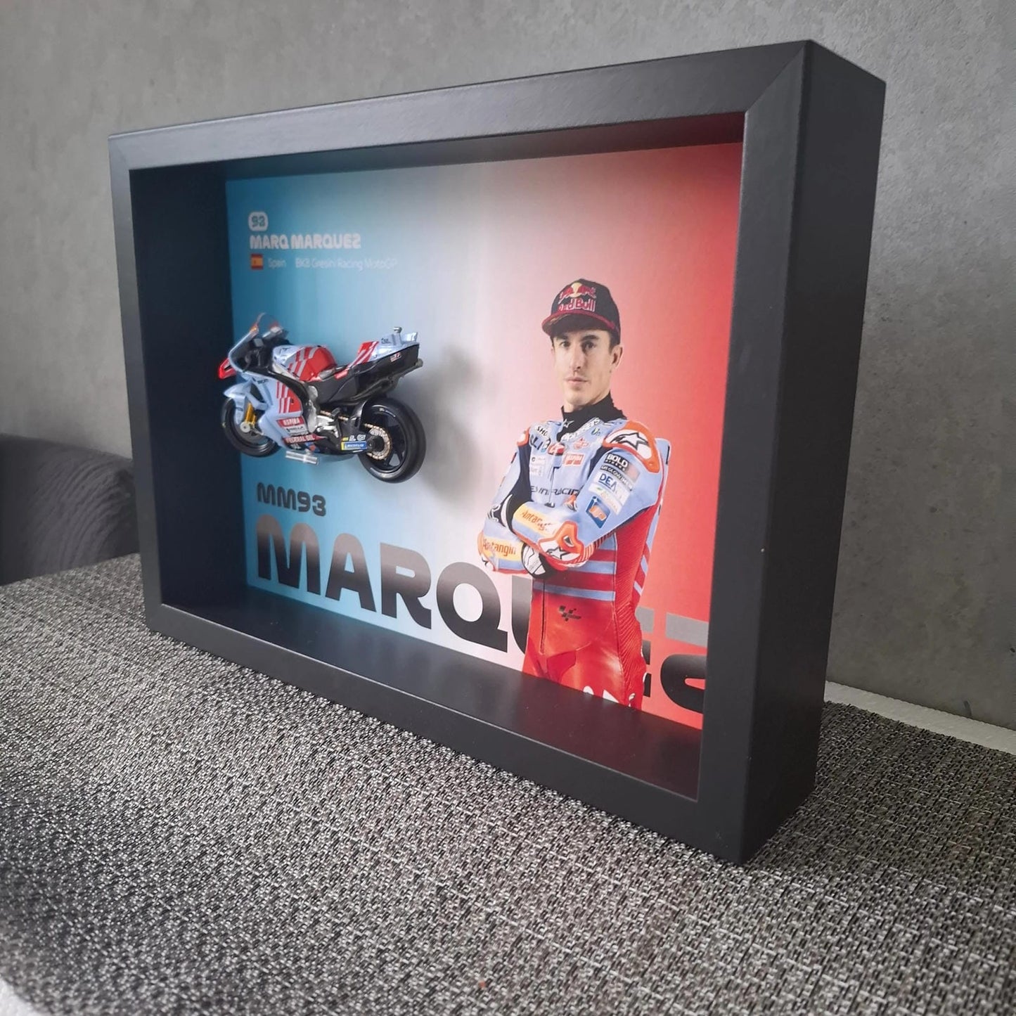 Marq Marquez Moto Circuit 3D Framed Art