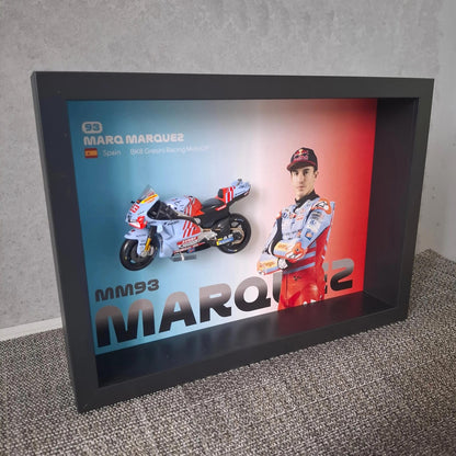 Marq Marquez Moto Circuit 3D Framed Art